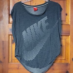 Nike gray ombre xs polka dot top
